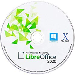 LibreOffice 2020 Home Student Professional & Business Compatible With Microsoft Office Word Excel & PowerPoint Software CD for PC Windows 10 8.1 8 7 Vista XP 32 & 64 Bit, Mac OS X and Linux