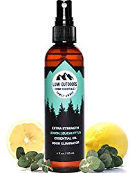 Natural Shoe Deodorizer Spray, Foot Odor Eliminator and Air Freshener – Organic Lemongrass, Mint, Tea Tree Essential Oils