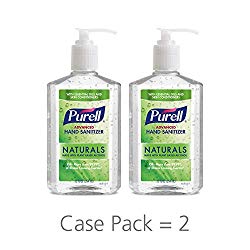 PURELL Advanced Hand Sanitizer Naturals with Plant Based Alcohol, Citrus Scent, 12 fl oz Pump Bottle (Pack of 2)- 9629-06-EC