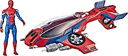 Spider-Man, Far From Home Spider-Jet with – Vehicle Toy & 6″ -Scale Action Figure