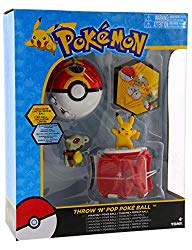 Tomy Pokemon Throw ‘N’ Pop Duel Pikachu Pokeball & Cubone Repeat Ball Figure Set