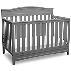 Delta Children Emery 4-in-1 Convertible Baby Crib, Grey