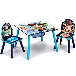 Delta Children Kids Chair Set and Table (2 Chairs Included), Disney/Pixar Toy Story 4