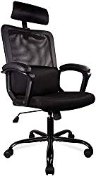 Ergonomic Office Chair High Back Office Chair Mesh Desk Chair with Padding Armrest Adjustable Headrest