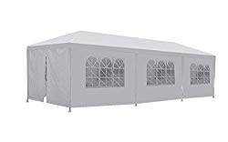 FDW 10’x30′ White Outdoor Gazebo Canopy Wedding Party Tent 8 Removable Walls -8