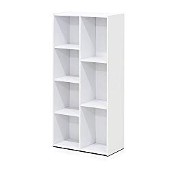Furinno 7-Cube Reversible Open Shelf, White