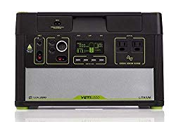 Goal Zero Yeti 1000 Lithium Portable Power Station, 1045Wh Silent Gas Free Generator Alternative with 1500W (3000W Surge) Inverter, 12V and USB Outputs