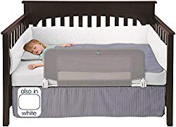 hiccapop Convertible Crib Toddler Bed Rail Guard with Reinforced Anchor Safety