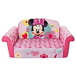 Marshmallow Furniture, Children’s 2 in 1 Flip Open Foam Sofa, Minnie Mouse, by Spin Master