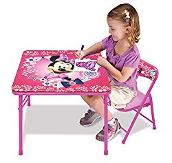 Minnie Mouse Blossoms & Bows Jr. Activity Table Set with 1 Chair