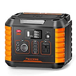 Portable Camping Generator, 330W/78000mAh Portable Power Station, CPAP Battery Power Supply,Solar Generator with110V AC, 12V/10A DC,QC3.0 &TypeC, Wireless Charger,SOS Light for Travel Home Emergency