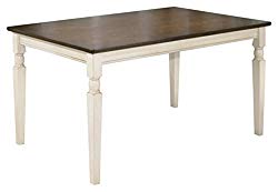 Signature Design by Ashley – Whitesburg Rectangular Dining Room Table – Casual Style – Brown/Cottage White