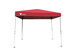 SORARA 6′ X 4′ Ez Pop-up Canopy Tent Gazebo Commercial Market Stall with Carry Bag, Watermelon Red