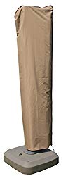 SORARA Cantilever Umbrella Cover, Offset Large Umbrella Cover for 9ft-11ft Umbrella with Push Rod, Wood Brown